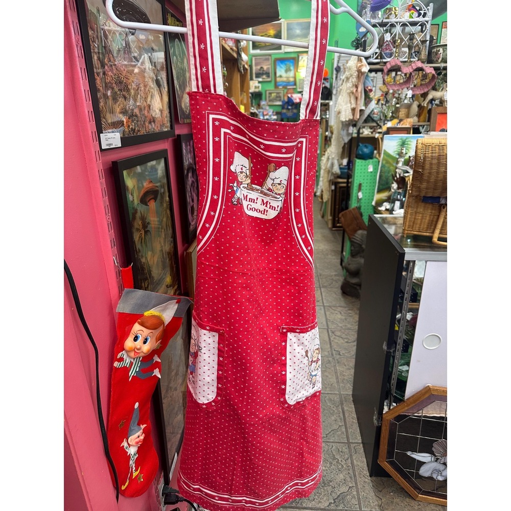 Vintage Handmade Campbells Soup Apron
